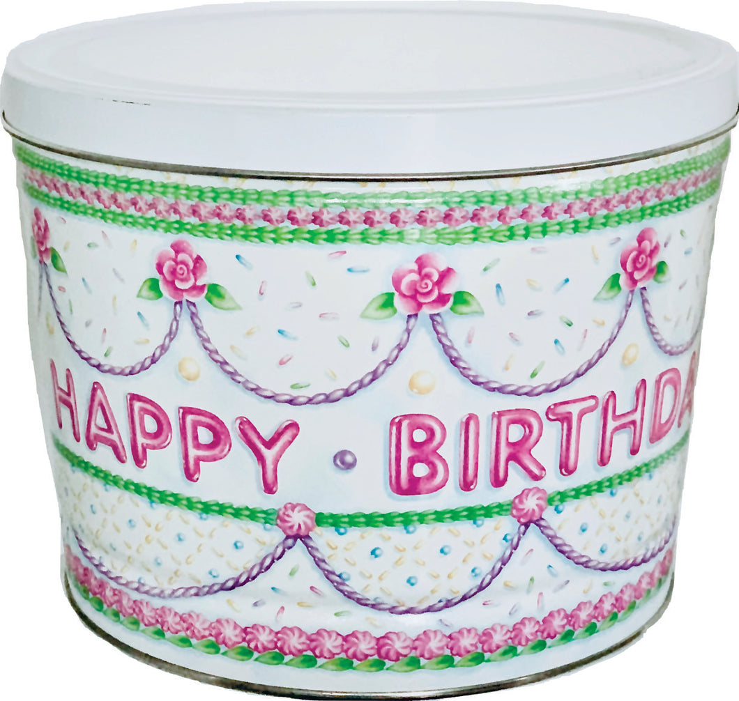 2 Gallon Happy Birthday Cake Tin